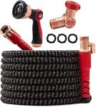 Pocket Hose 100 FT Copper Head Expandable Garden Hose with Pocket Pivot, No Tangles, AS SEEN ON TV, 360° Swivel, Tri-Tex Tubing, Force Field Jacket, Lead-Free, No-Kink, Anti-Burst w/APT