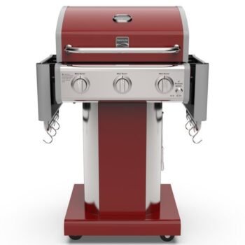 Kenmore 3-Burner Propane Gas Grill with Foldable Side Tables