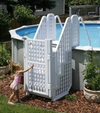 Habitat Et Jardin Escalier double pour piscine " Bruno